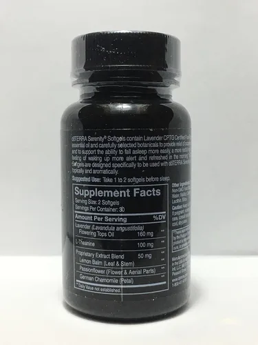 Vista 2 de doTERRA - Serenity Softgels Aceite Esencial Complejo Restful - 60 cápsulas blandas
