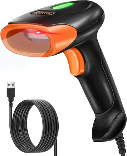 Vista 9 de KUIIYER Escáner de Código de Barras Bluetooth, Escáneres de Códigos de Barras Inalámbricos 2D QR 1D de Mano, Lector de Código de Barras con CMOS