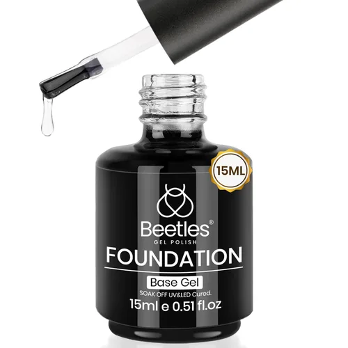 Vista 20 de Beetles - Juego de capa superior y base de gel que no se limpia para esmalte de uñas de gel 2pcs 0.5 fl oz Super Brillante y Larga Duración Soak