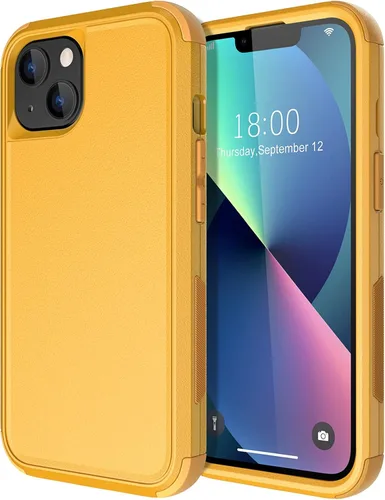 Vista 9 de Diverbox - Funda para iPhone 13 a prueba de golpes, caídas y polvo, funda de protección resistente para iPhone 13 de Apple, color negro