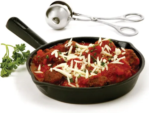 Vista 3 de Norpro herramienta para hacer bolas de carne de acero inoxidable, Como se muestra