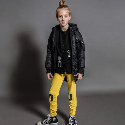 Vista 4 de NUNUNU Leggings, pantalones unisex de algodón suave para bebés, niños y adolescentes, para niñas y niños desde recién nacidos hasta 14 años