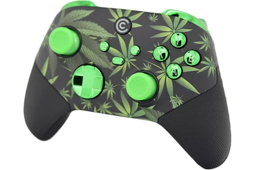 Vista 4 de Custom Controllerzz Pro Series Custom Wireless Controller for Xbox Series XS, Xbox One, & PC - Multiple Designs Available (Weeds)