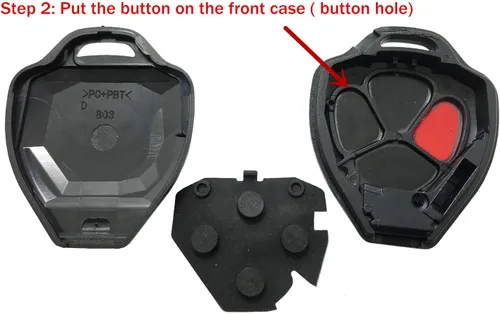 Vista 9 de Horande Funda de reemplazo de 3 botones para llave y control remoto sin llave para Toyota Scion TC RAV4 2008-2013 Avalon 2007-2011 Camry 2008-2013