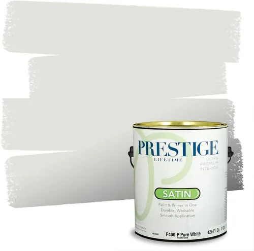 Vista 83 de PRESTIGE Paints - Pintura interior e imprimación en uno, 1 galón, cáscara de huevo, pimienta envejecida