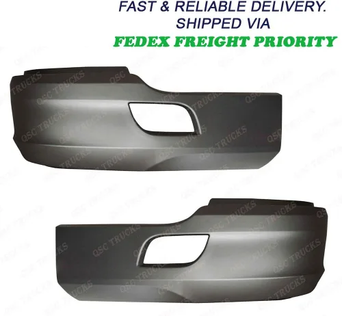 Vista 2 de Par de esquinas de parachoques + protector de ciervo de acero inoxidable + rejilla para Kenworth T680