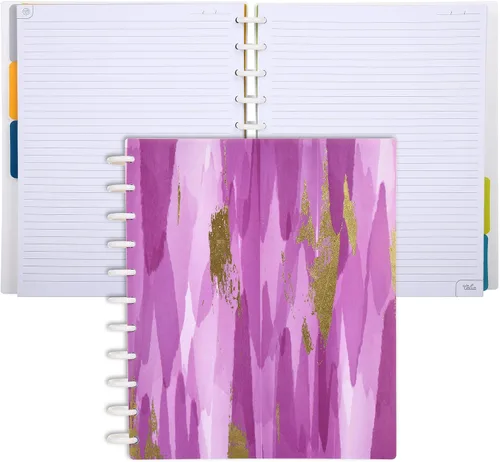 Vista 94 de Talia - Cuadernos de notas con tapas, planificador, personalizables, (Rosa de los 90, Junior (5.5 pulgadas x 8.5 pulgadas))