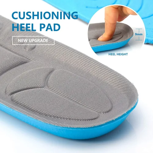 Vista 5 de 3 pares de plantillas de repuesto cómodas para zapatos, masaje de pies, suelas de zapatos transpirables, plantillas de alivio para el trabajo y uso