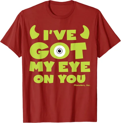 Vista 22 de Disney Pixar Monsters Inc Mike Wazowski Eye On You - Camiseta, Negro, S