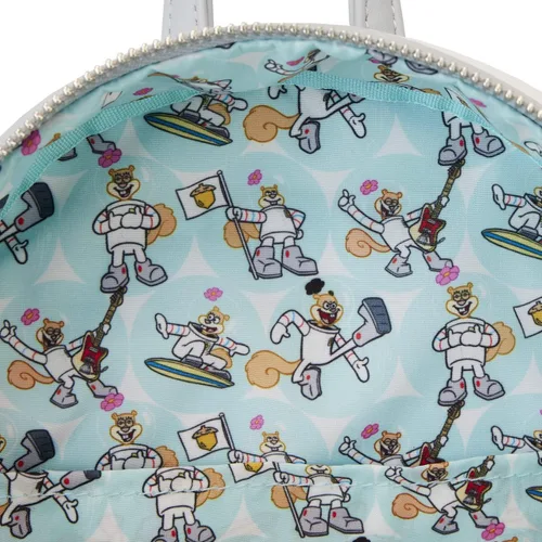 Vista 6 de Nickelodeon Spongebob Squarepants Sandy Cheeks - Mini mochila para cosplay, Blanco