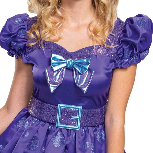 Vista 4 de Disfraz de Minnie Mouse de Disney, Potion Purple Deluxe para mujer, vestido de fiesta glamoroso y traje de personajes, Púrpura
