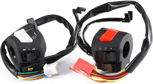 Vista 9 de Interruptor de manillar, 2 unids DC 12V Universal 7/8 '' manillar motocicleta cuerno giro interruptor de control de luz