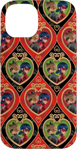 Vista 4 de Funda roja y verde para iPhone SE (2020) / 7 / 8 Miraculous Ladybug and Cat Noir The Movie