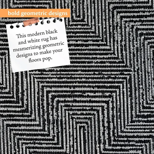 Vista 11 de Indigo Ink - Alfombra lavable, resistente a las manchas, decoración bohemia geométrica, fácil de limpiar, ideal para sala de estar, dormitorio
