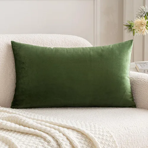 Vista 38 de MIULEE - Funda de almohada de terciopelo suave de lujo decorativa, funda de cojín rectangular única para sofá de primavera, dormitorio, automóvil