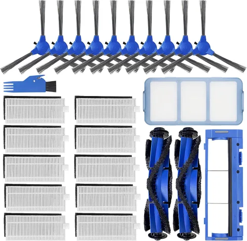 Vista 7 de CERO Paquete de 24 piezas de repuesto para aspiradora robótica Eufy 11S Max, G30, G32 Pro, G30 Pro, 15C Max, 30C Max, 30C Max, 3 cepillos