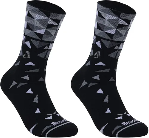 Vista 2 de BMAMBAS Calcetines de ciclismo unisex para adultos, deportes y correr, calcetines de compresión para hombres y mujeres