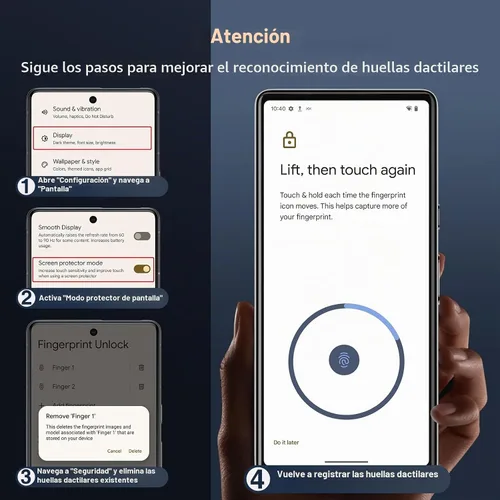Vista 8 de LK - Protector de pantalla para Google Pixel 9 (2 unidades)