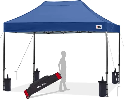 Vista 67 de ABCCANOPY Toldo Desplegable – Carpa/Toldo Portátil para Patio Exterior de 8 x 8 Pies, Resistente para Patio Trasero y Terraza con 4 Sacos de Arena