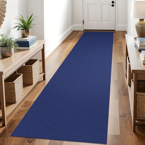 Vista 53 de KOZYFLY - Tapetes de pasillo, lavables, con respaldo de goma antideslizante, tapete de algodón para interiores, entrada, puerta trasera, habitación