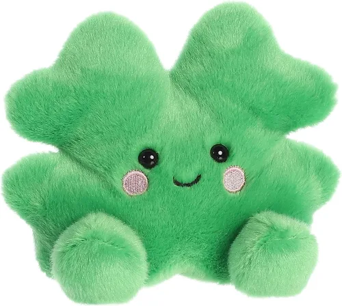 Vista 3 de Aurora® Adorable Palm Pals™ Chance Clover™ - Divertido peluche coleccionable para coleccionistas de niños y adultos, perfecto para decorar