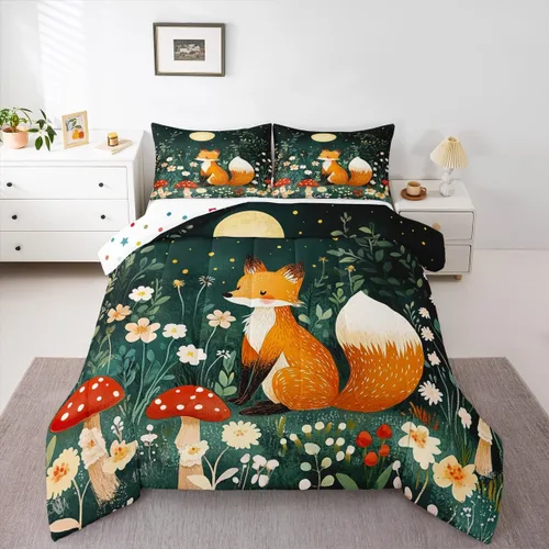 Vista 9 de Farm Aninmal - Juego de ropa de cama para niños, divertido juego de edredón de animales de granja para adolescentes y niñas, juegos de edredón