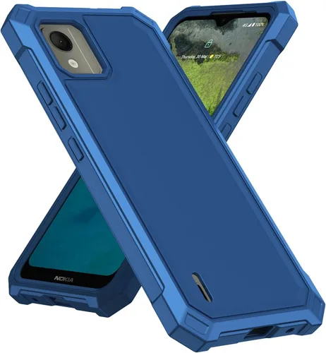 Vista 7 de Ailiber Funda para Nokia C110, Nokia C110 con protector de pantalla, protección de estructura de doble capa, esquinas que absorben los golpes