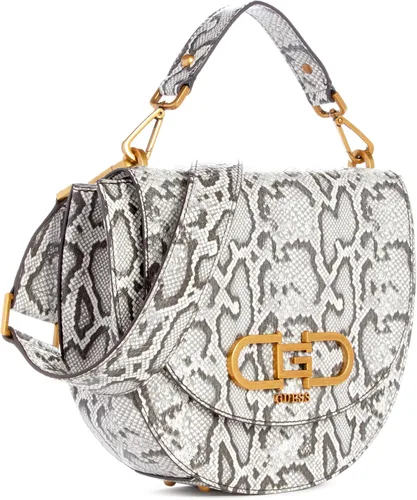 Vista 2 de GUESS Bolsa de sillín con solapa de flota, Natural