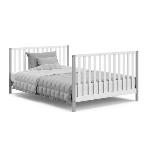 Vista 13 de Storkcraft Modern Pacific - Cuna convertible 5 en 1 (negro) – Certificado GREENGUARD Gold, se convierte de cuna de bebé a cama infantil y cama