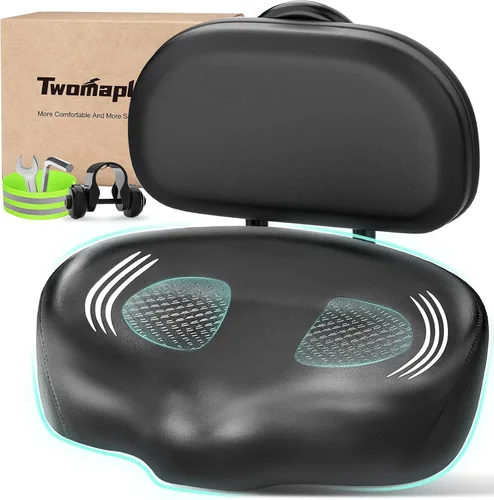 Vista 12 de Bike Seat Noseless Wide Comfort Men Women Bicycle Saddle for Peloton, Ebike