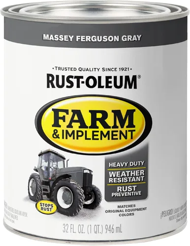 Vista 66 de Rust-Oleum Farm & Implement 280176 - Pintura esmaltada, galón, naranja (Allis Chalmers Orange)