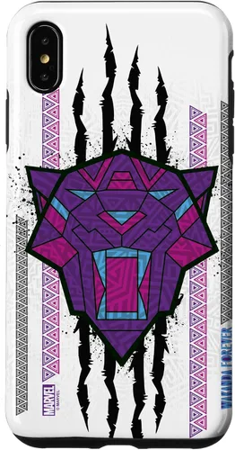 Vista 11 de Funda para iPhone 16 Marvel Black Panther: Wakanda Forever Tribal Logo Panther