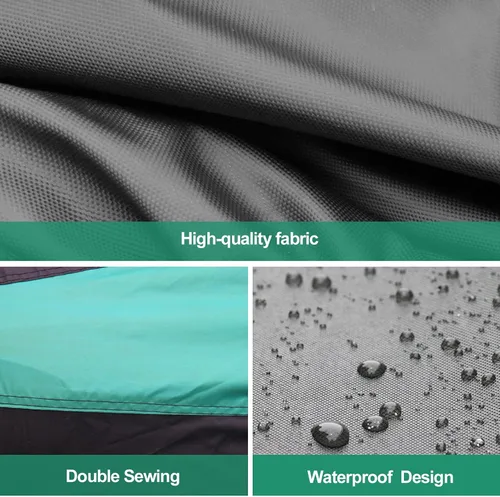 Vista 3 de SEAZEN Funda impermeable para automóvil SUV para todo tipo de clima, cubierta de automóvil para exteriores, protección contra el viento y la nieve