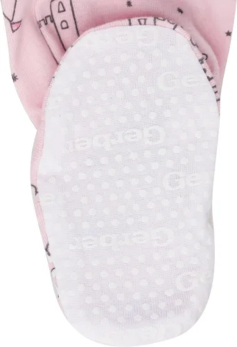Vista 3 de Gerber Pijama con pies para bebé niña, paquete de 2