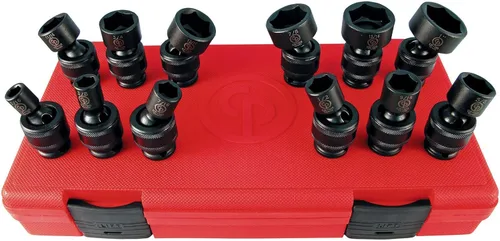 Vista 8 de Chicago Pneumatic SS814D - Unidad cuadrada de 1 pulgada, métrica profunda, 6 puntos, juego de llaves de impacto (4 piezas)