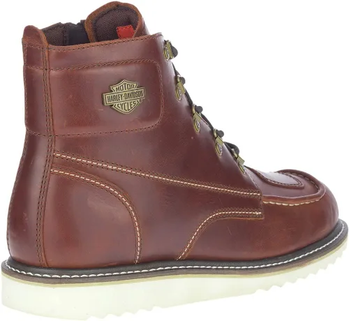 Vista 25 de Harley-Davidson Botas Hagerman de motociclista marrón de 5 pulgadas para hombre