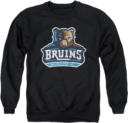 Vista 3 de LOGOVISION Bob Jones University - Sudadera unisex con cuello redondo y logotipo primario envejecido Athletic Heather