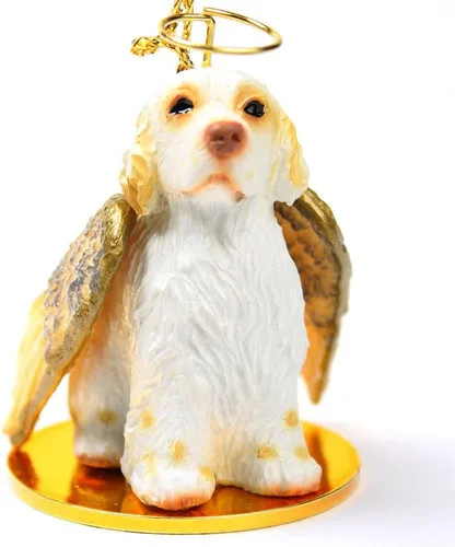 Vista 140 de Conversation Concepts Adorno navideño: Chihuahua, pelo largo 19-Dorado