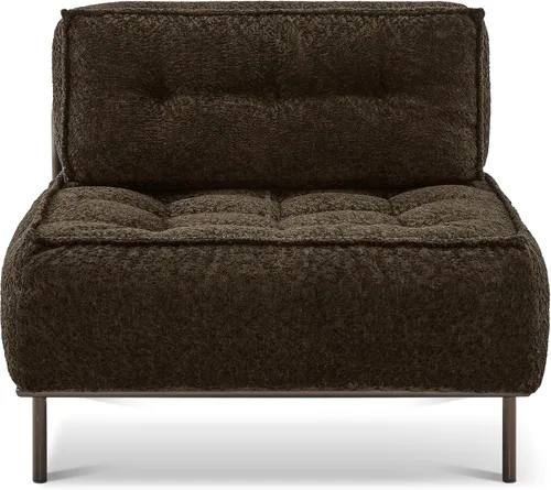 Vista 10 de MCombo Sofá modular con cojín extraíble, sofá tapizado para sala de estar, apartamento, oficina (azul, asiento medio)