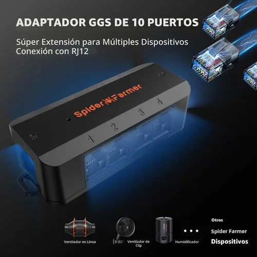 Vista 8 de Spider Farmer Kits de controlador GGS Controlador ambiental de crecimiento