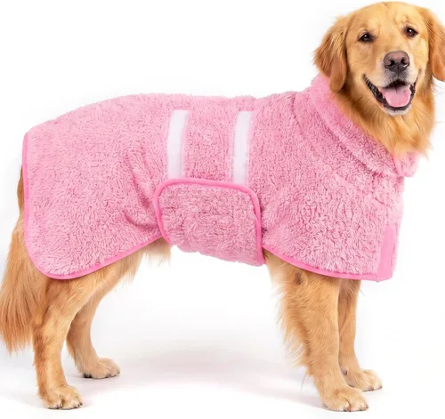 Vista 62 de Bienbee Albornoz para perro, súper absorbente para perros pequeños a Negro