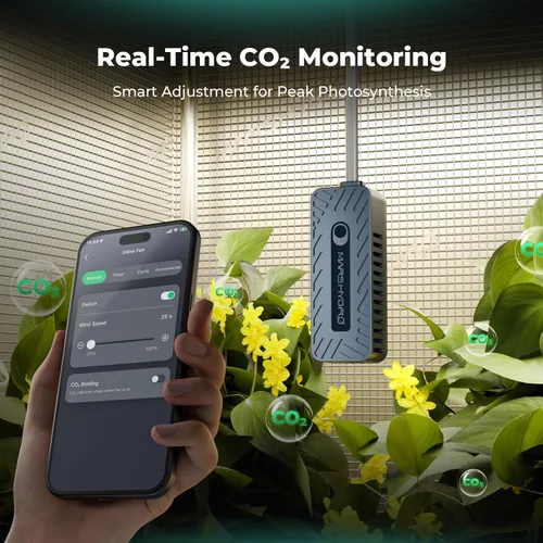 Vista 8 de MARS HYDRO Luces LED de cultivo estilo barra plegable FC-E1000W 2024 para plantas de interior y kit de sensor inteligente iHub-Pro y sensor