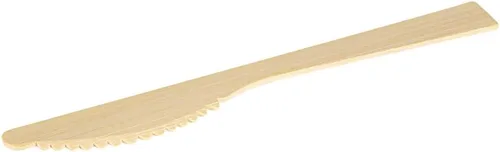 Vista 11 de Restaurantware Bambuddha - Cuchillos de madera de 7 pulgadas, 100 cuchillos de bambú desechables, acabado suave y duradero, cubiertos sostenibles