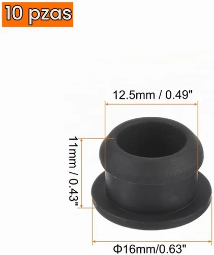 Vista 3 de MECCANIXITY Tapones de silicona con bloqueo de clic para cubrir agujeros de panel, sello de panel de goma tipo empotrado redondo para antepechos