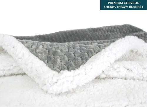 Vista 9 de PAVILIA manta de forro polar sherpa prémium, suave, acolchada, reversible, cálida y acogedora de microfibra lisa para sofá