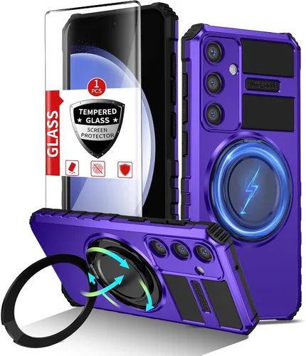 Vista 77 de Funda magnética para Samsung Galaxy Note 20 Ultra compatible con carga inalámbrica MagSafe, con 1 protector de pantalla, anillo de soporte integrado