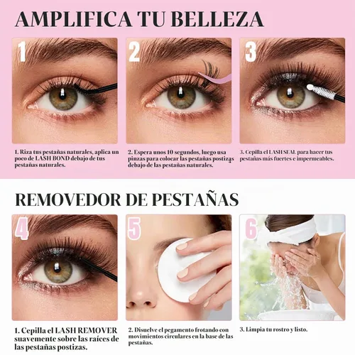 Vista 9 de Mayhug Kit de Pegamento Bond y Sellador para Racimos de Pestañas con Removedor de Pegamento para Pestañas y Pinzas de Larga Duración, Resistente al