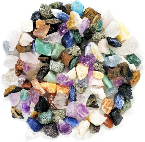 Vista 2 de Mega Rock, Fossil & Mineral Collection - Kit de actividades relacionadas con rocas, minerales y fósiles Incluye más de 250 ejemplares reales