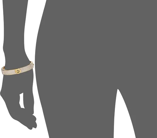 Vista 3 de Michael Kors - Pulsera de acero inoxidable con llamativas decoraciones de cristal