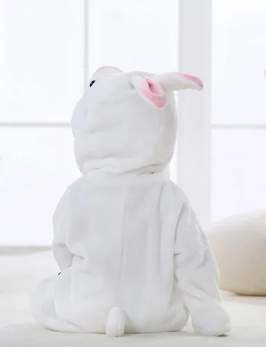 Vista 8 de BJWEO - Lindo disfraz para bebé, niñas y niños pequeños y recién nacidos, disfraz de Navidad, Halloween, enterizo de invierno, piyamas de cosplay